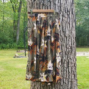 Unique Vintage Jones New York Petite Silk Skirt